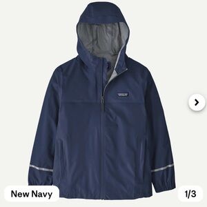 Patagonia Kids' New Navy Raincoat